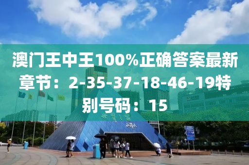 澳門王中王100%正確答案最新章節：2-35-37-18-46-19特別號碼：15
