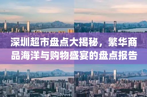 深圳超市盤點大揭秘，繁華商品海洋與購物盛宴的盤點報告