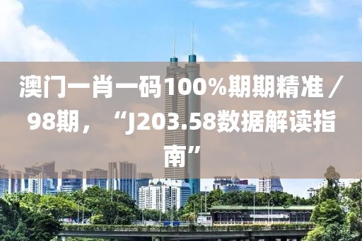 澳門一肖一碼100%期期精準／98期，“J203.58數據解讀指南”