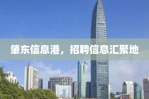 肇東信息港，招聘信息匯聚地