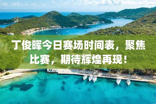 丁俊暉今日賽場時間表，聚焦比賽，期待輝煌再現！